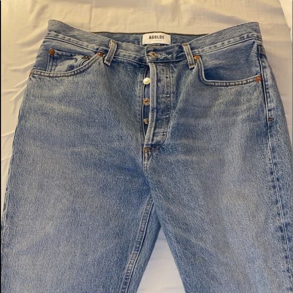 AGOLDE riley jeans in color Zephyr - Picture 2 of 5